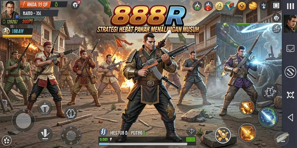 Gameplay menarik dalam 888R dengan pertempuran taktis dan strategi mendalam.
