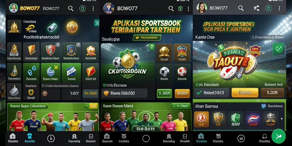 Screenshot utama BOWO77 menampilkan antarmuka taruhan olahraga yang menarik.