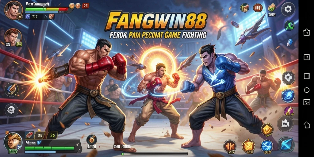 Gameplay FANGWIN88 menampilkan pertarungan yang intens dan penuh aksi.