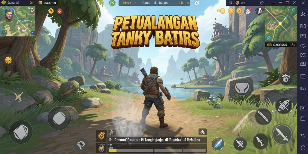 Screenshot gameplay menunjukkan kebebasan eksplorasi di dunia GACOR305.