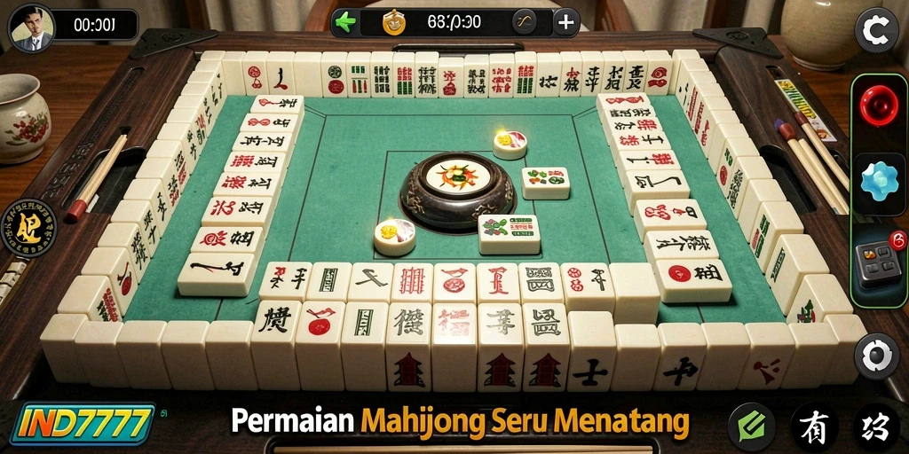 Gameplay menarik dan seru dari IND777 dalam permainan Mahjong.