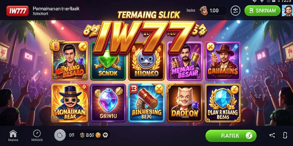 Tampilan menarik dari gameplay Slot IW777 yang penuh warna.