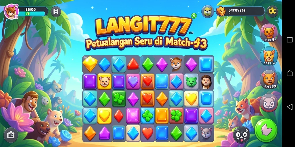 Gameplay LANGIT777 yang menarik dalam genre Match-3.