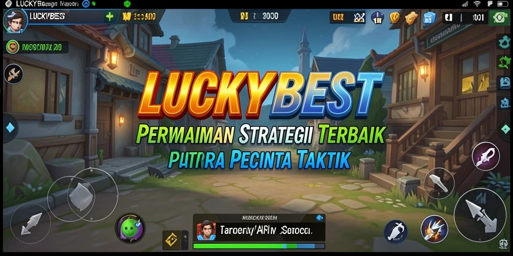 Screenshot gameplay menunjukkan strategi cerdas dalam LUCKYBEST.