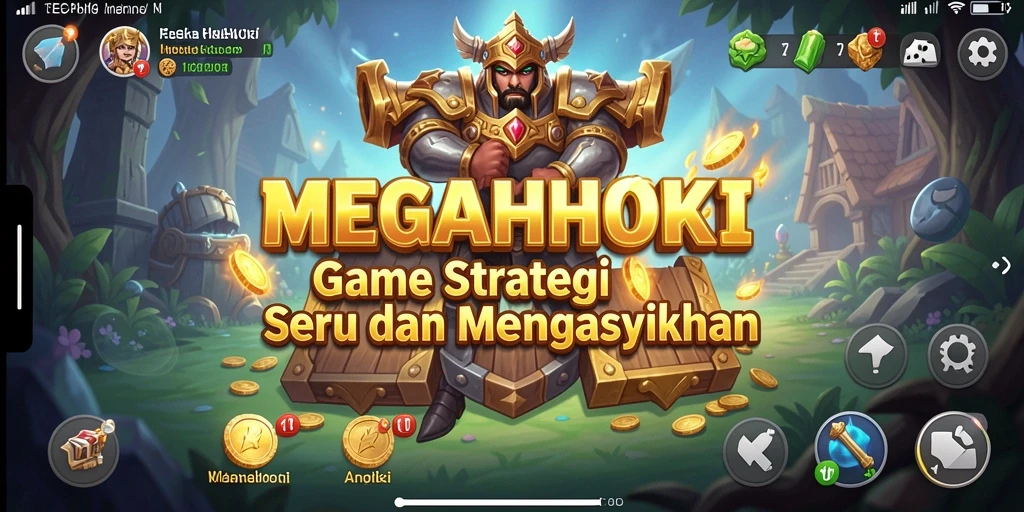 Tampilan gameplay seru dari MEGAHOKI yang penuh strategi.