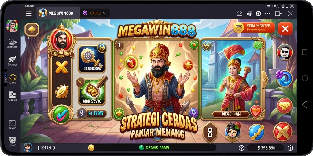 Gameplay MEGAWIN888 yang seru dan strategis dengan misi menarik.