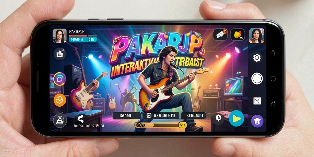 Tangkapan layar utama PAKARJP menampilkan gameplay interaktif yang seru.
