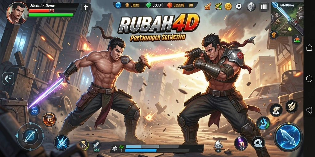 Gameplay dinamis RUBAH4D dengan karakter yang unik dan penuh aksi.