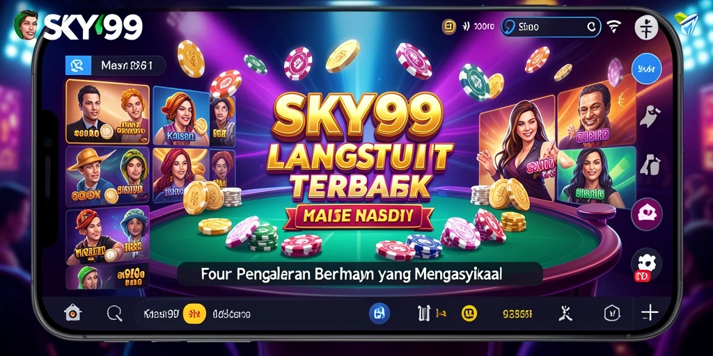 Tampilan screenshot gameplay SKY99 dengan dealer langsung yang menarik.