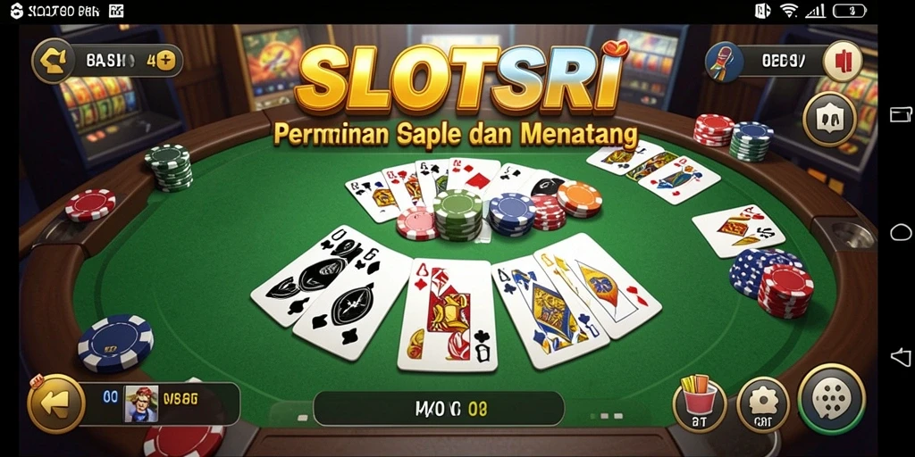Screenshot gameplay Gaple yang mendebarkan di SLOTSRI.