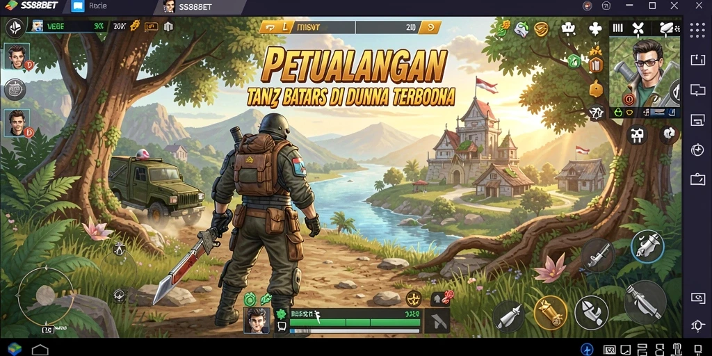 Tampilan gameplay mendebarkan dari SS88BET di dunia terbuka.