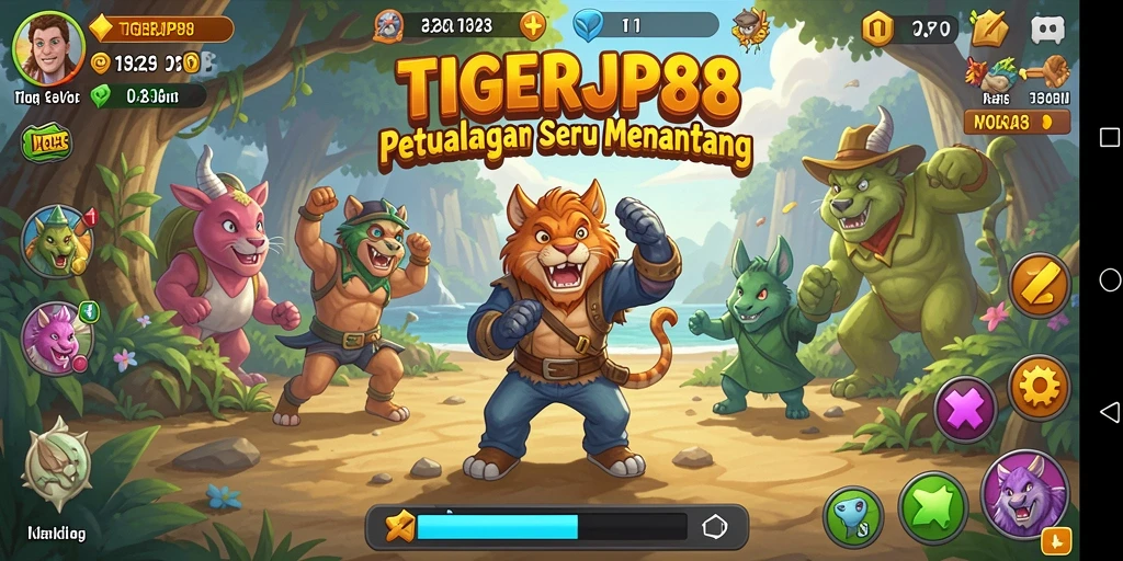 Tampilan gameplay seru dan menantang di TIGERJP88.