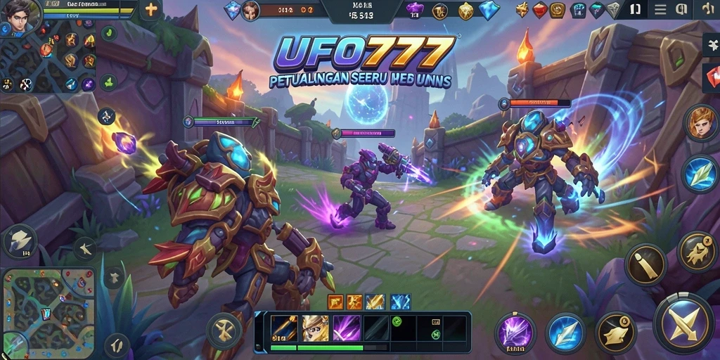Tangkapan layar gameplay MOBA UFO777 yang menegangkan.