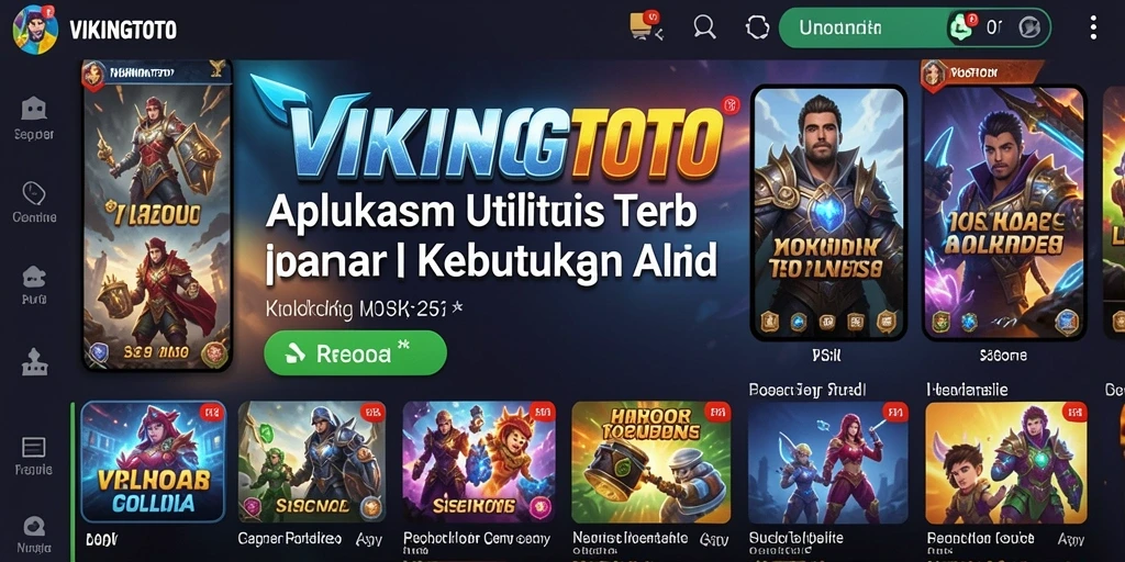Tampilan antarmuka utama VIKINGTOTO yang intuitif dan menarik.