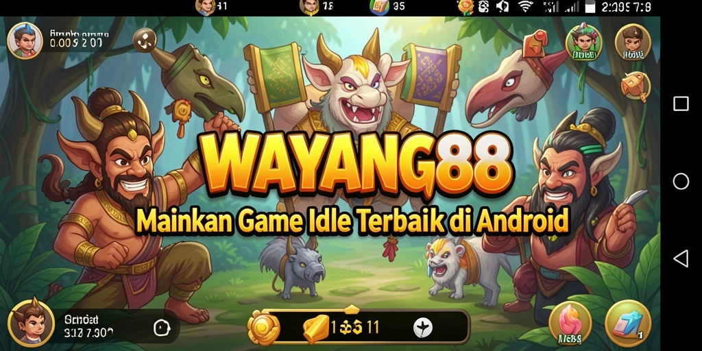 Tampilan gameplay utama WAYANG88 yang menarik dan interaktif.